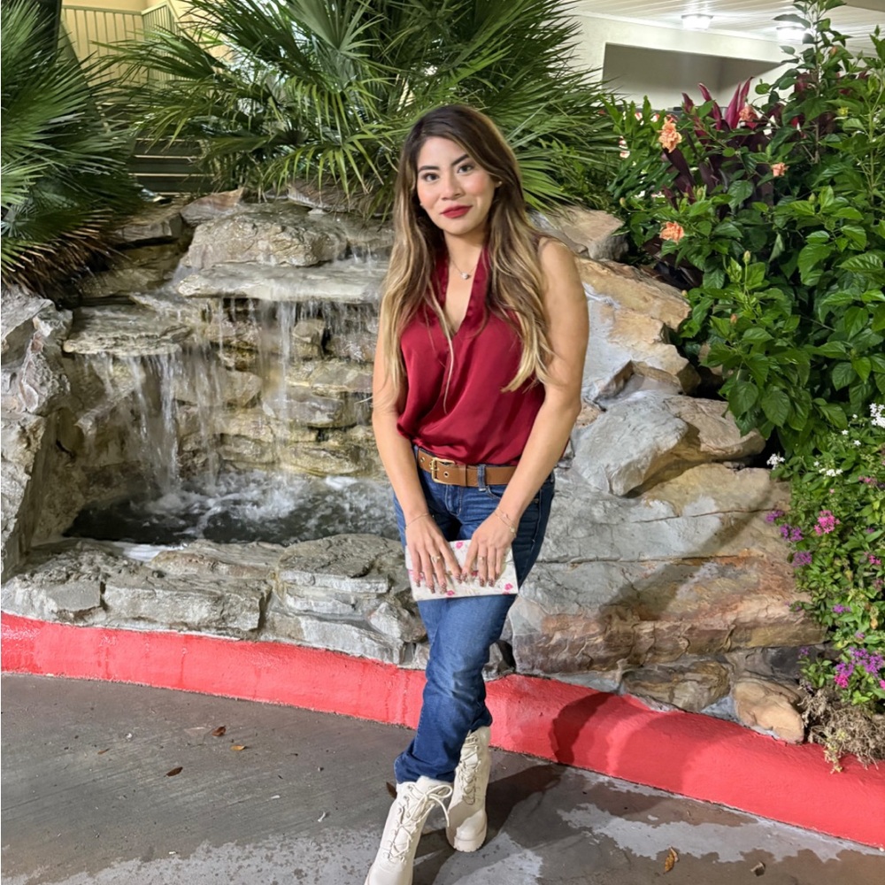 Kenneth Cole Red Sleeveless Top